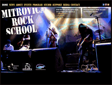 Tablet Screenshot of mitrovicarockschool.org